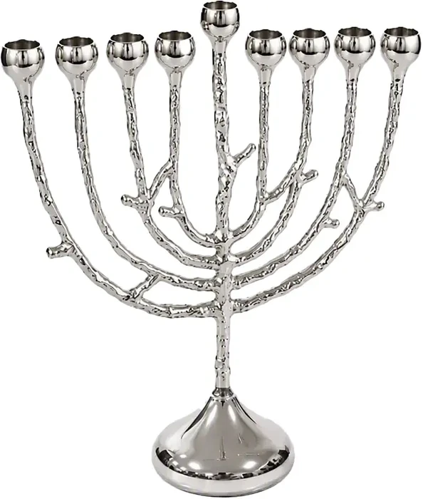 חנוכייה 45 ס׳׳מ דגם ״עץ״ כסף