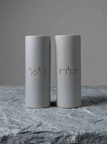 סט מלח ופלפל מבטון – אפור