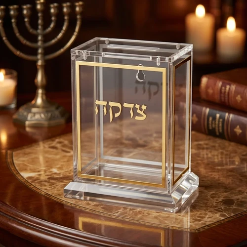 קופת צדקה אקרילית “זהב”