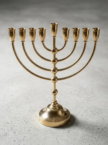 חנוכייה 45 ס׳׳מ דגם ״ הרמוניה״ זהב